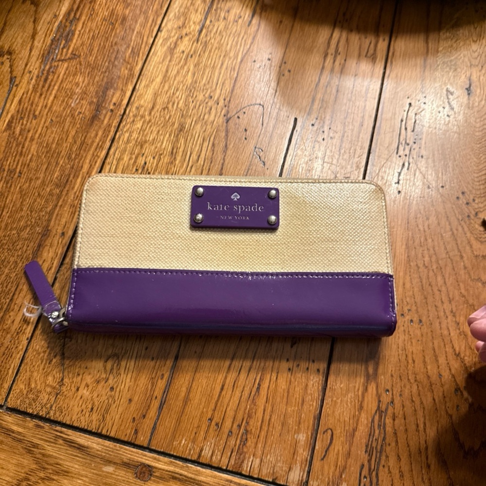 Kate Spade Purple and Cream Women's Wallet - Picture 4 of 9